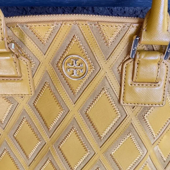 Tory Burch Robinson Patchwork Dome Satchel - Picture 3 of 11